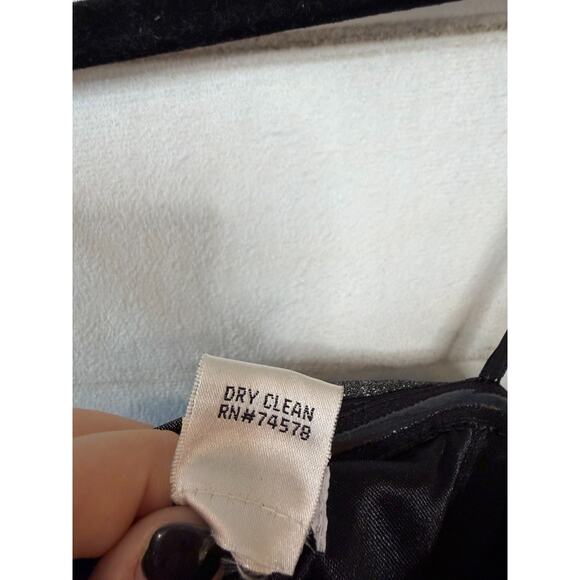 Cache Strapless Silver Shimmer Rouched Drs Sz 8 Festive Holiday Party Cocktail - Picture 3 of 7